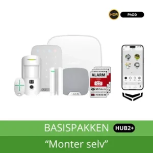 AJAX HUB 2 PLUS Basispakke m/foto