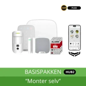 AJAX HUB 2 Basispakke m/foto