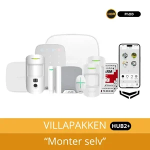 AJAX HUB 2 PLUS Villapakke m/foto