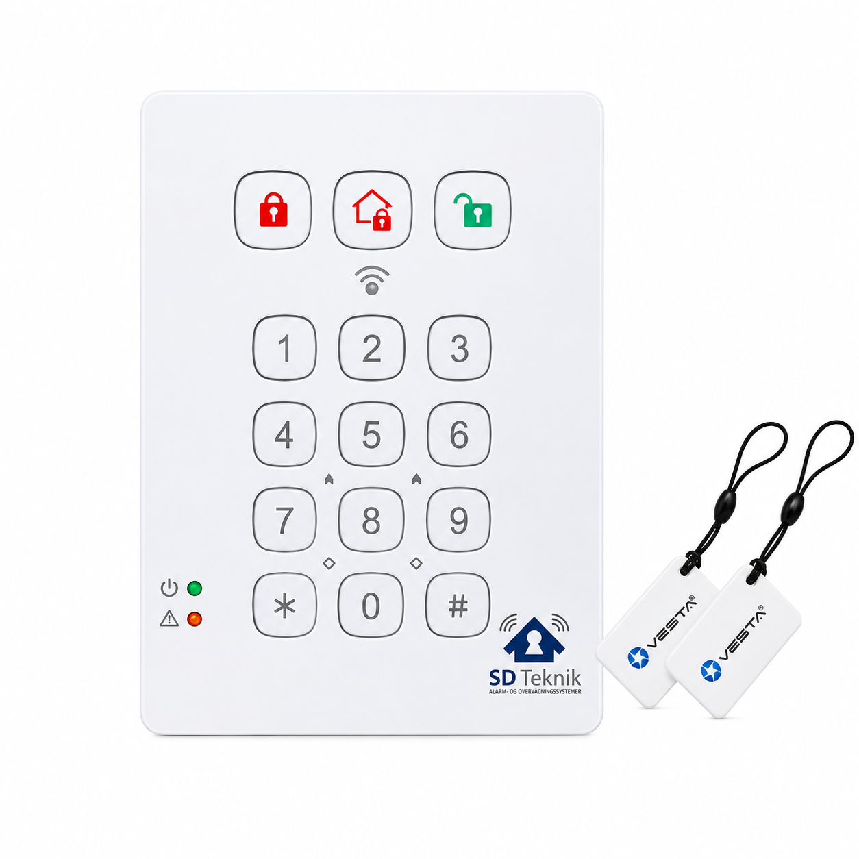 Betjeningspanel KPT-39F1 m/Bluetooth og buz